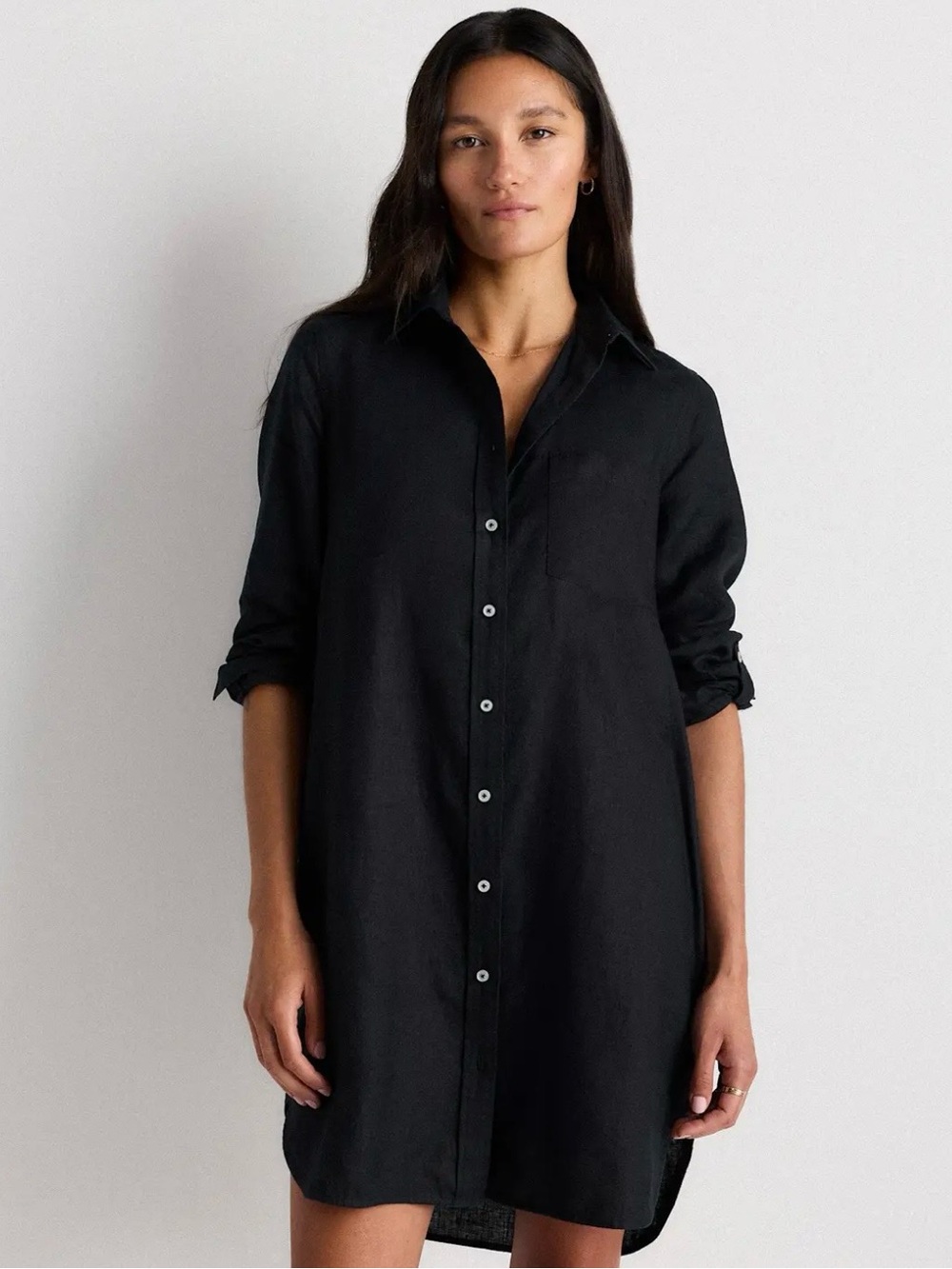 Quince Linen shirt dress